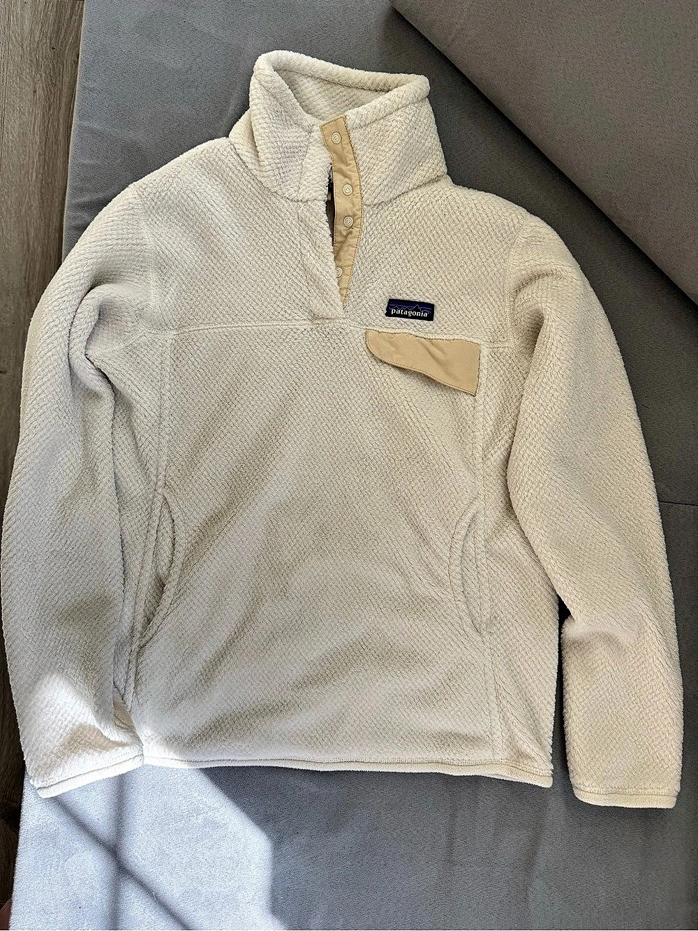 Patagonia Women's Snap-T Pullover Cream Medium